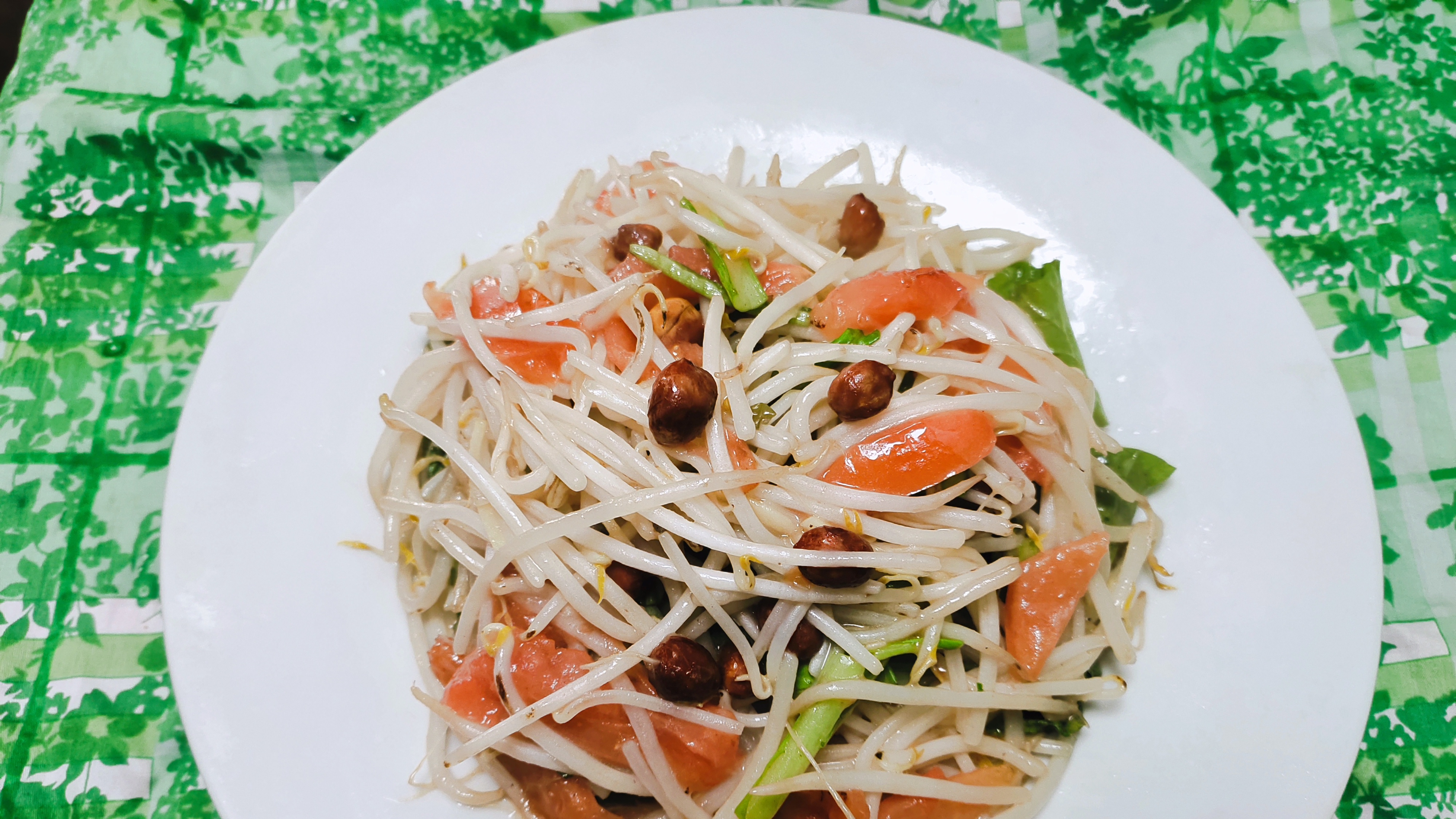 关德财老师教做素菜 豆芽炒西红柿