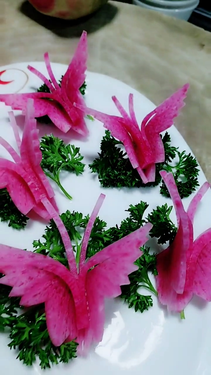 萝卜这么摆盘,多少价钱合适?