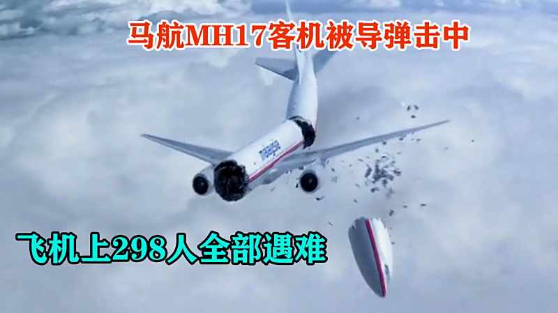 马航mh17客机被导弹击中飞机上298人全部遇难