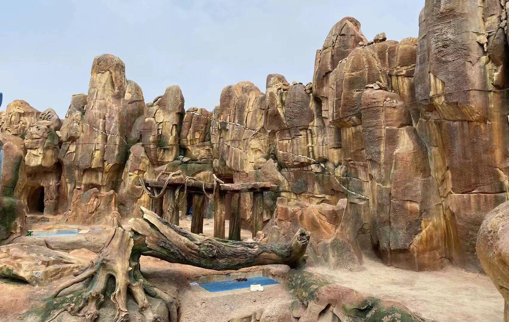 佛山假山-水泥假山-塑石假山制作-度小视