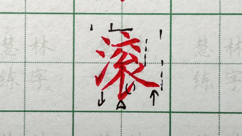 滚字的硬笔书写方法,艺术,书法,好看视频