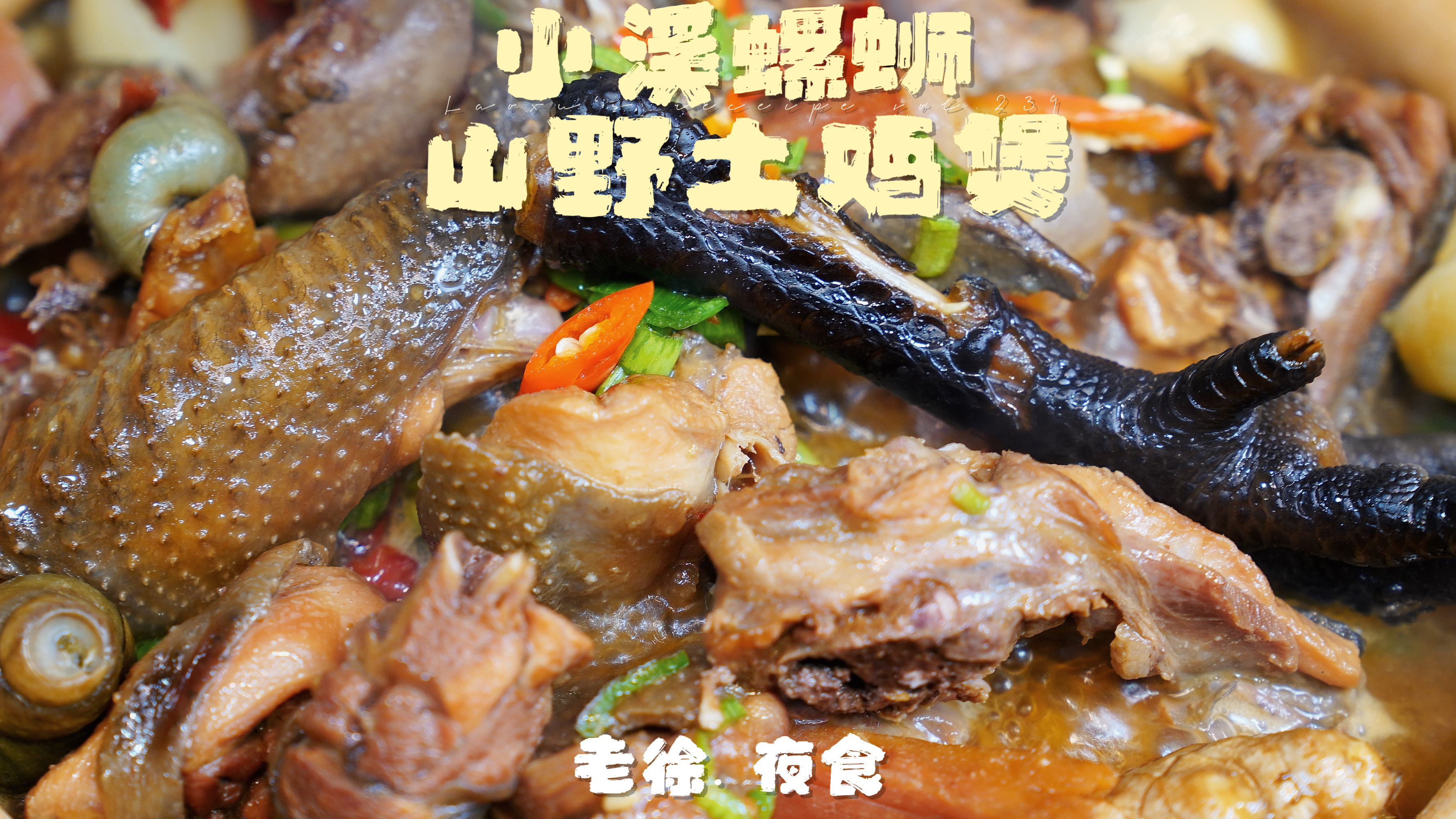 春天的螺蛳赛过鹅,来个山林青脚鸡,满满农家风味螺蛳鸡煲,香