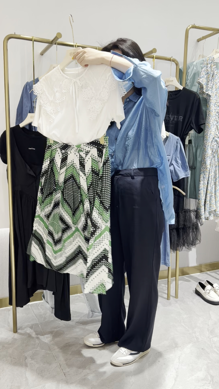 杭州专柜品牌艾尔丽斯女装2022年夏季断码撤柜库存女装批发