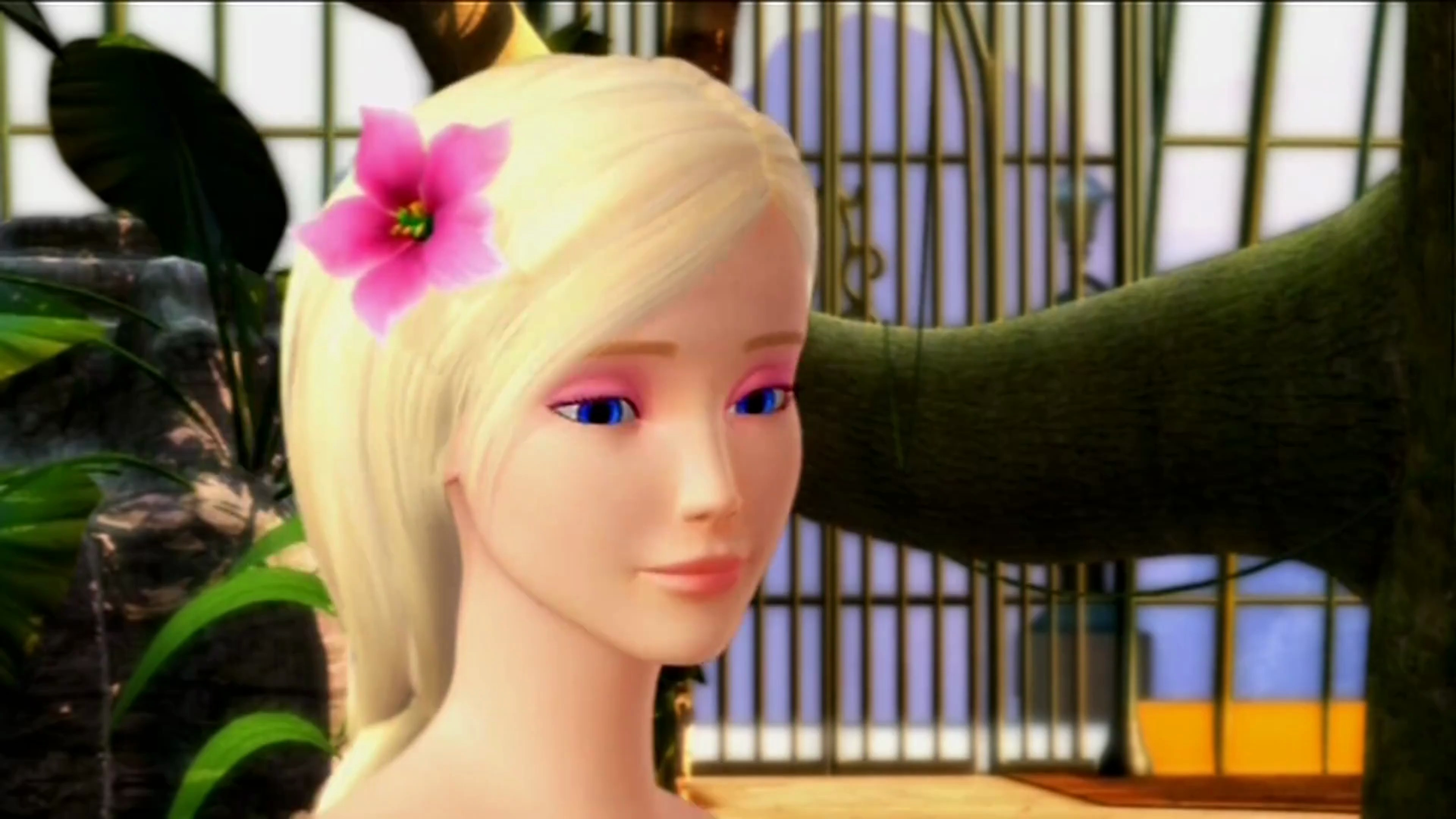 芭比:喝下午茶,坏王后使绊把饼干洒在芭比身上