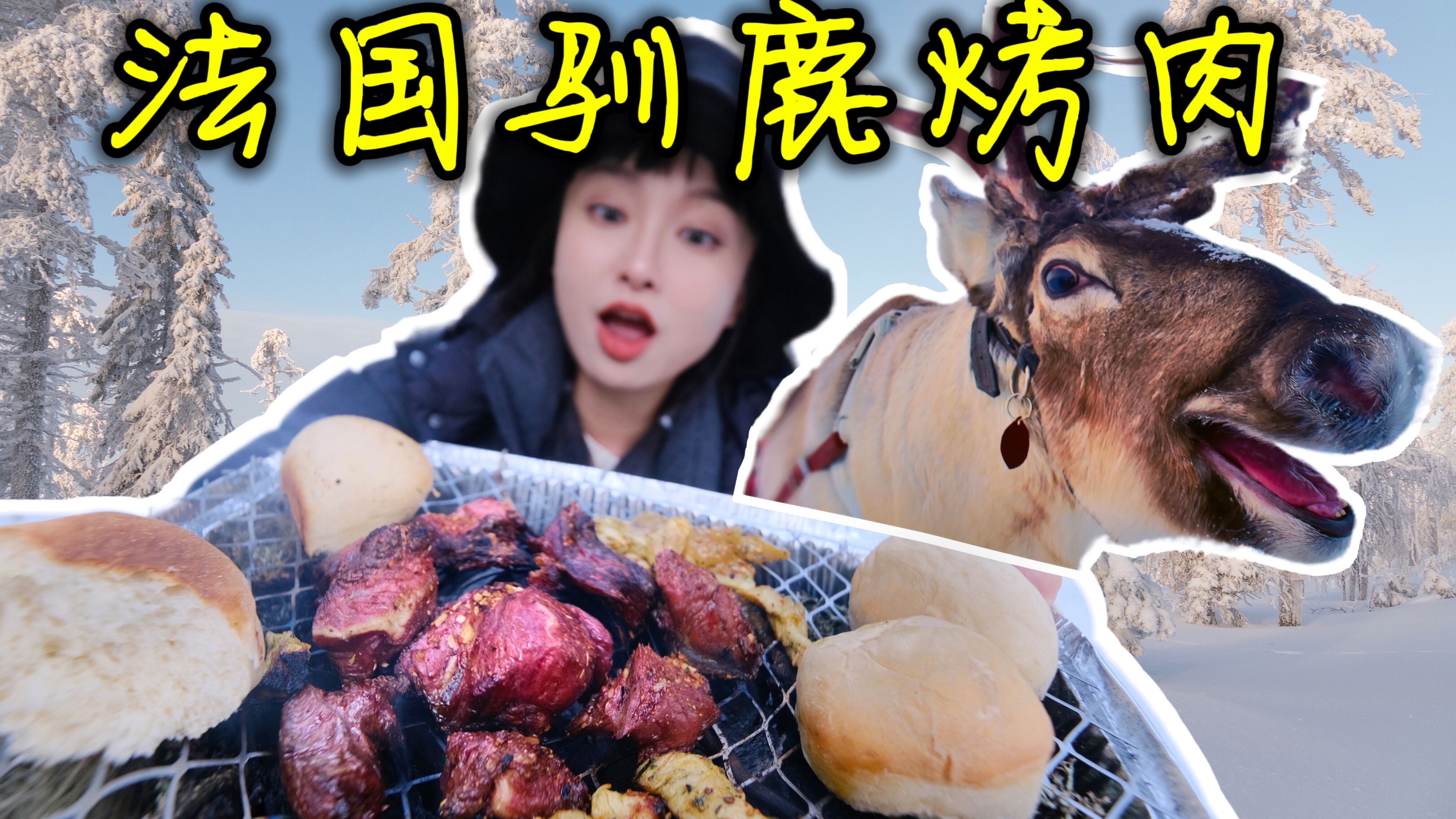 圣诞老人的驯鹿什么味道?10欧元的法国丛林烤鹿肉,好吃吗