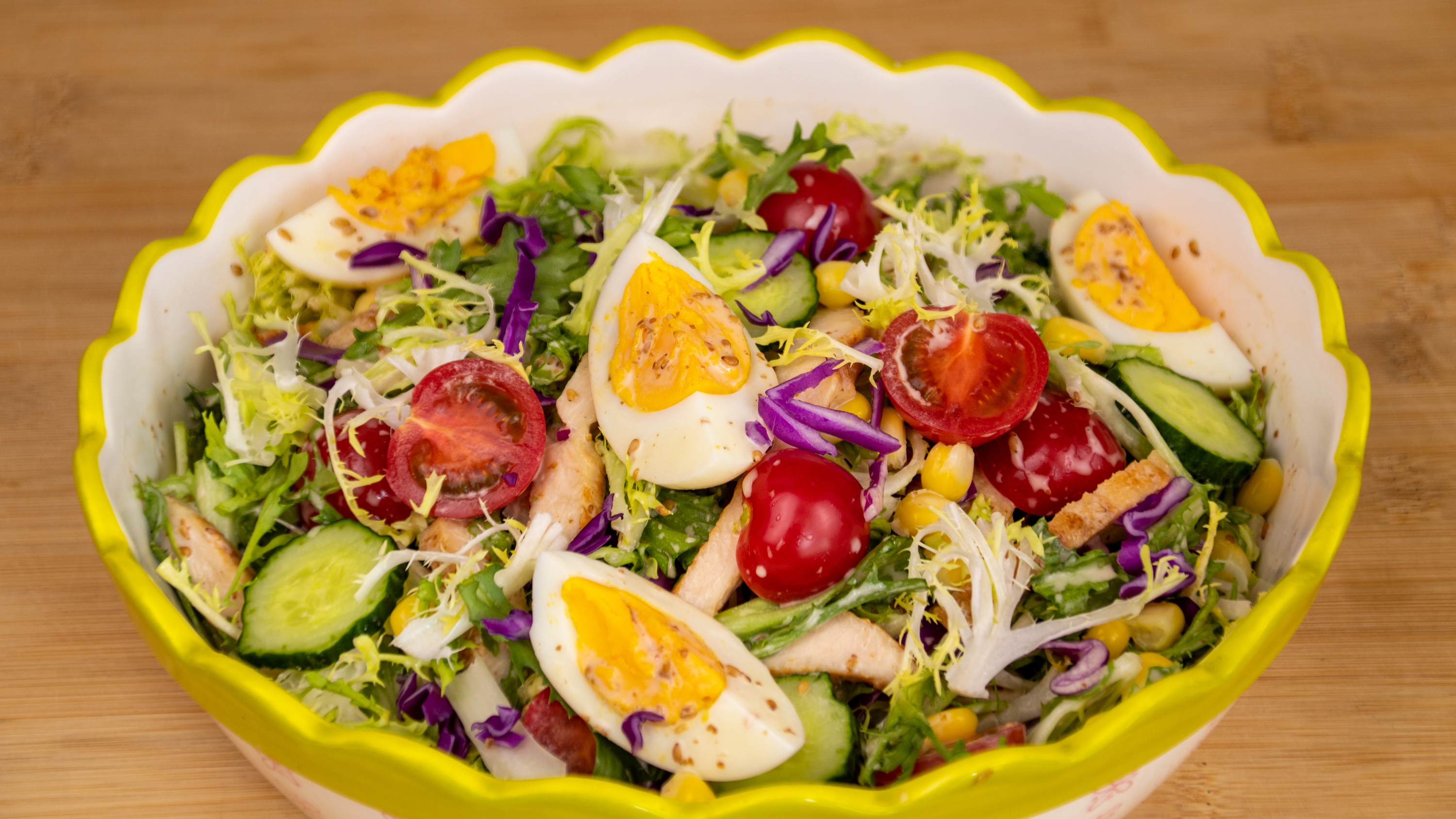 水果蔬菜沙拉好吃做法,简单易学,热量低味道好,不油腻更健康