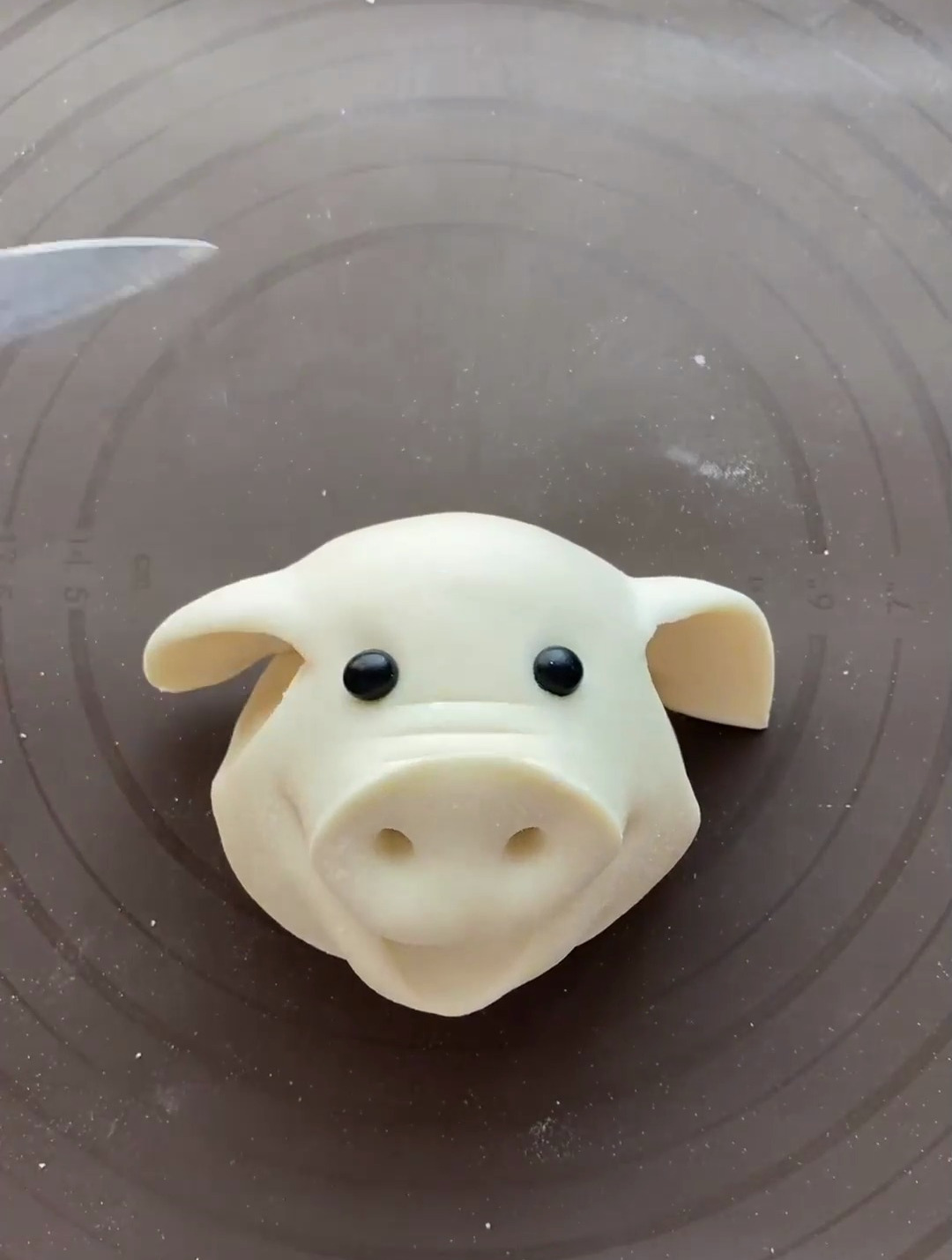 可爱的猪头馒头