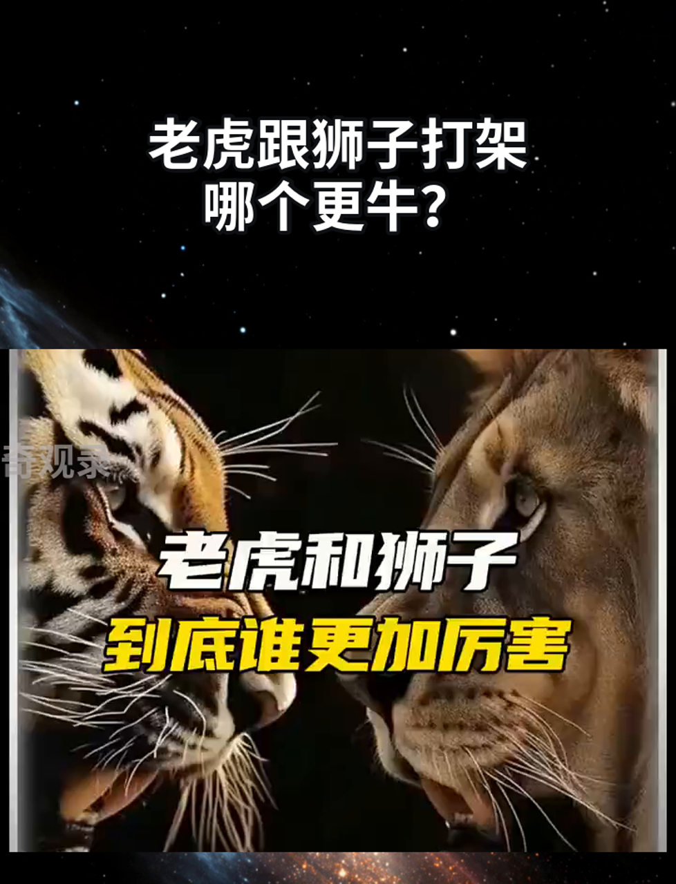 老虎为什么怕狮子
