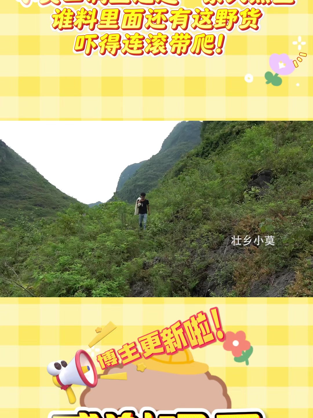 小莫山洞里追赶一条大黑鱼,谁料里面还有这野货,吓得连滚带爬!