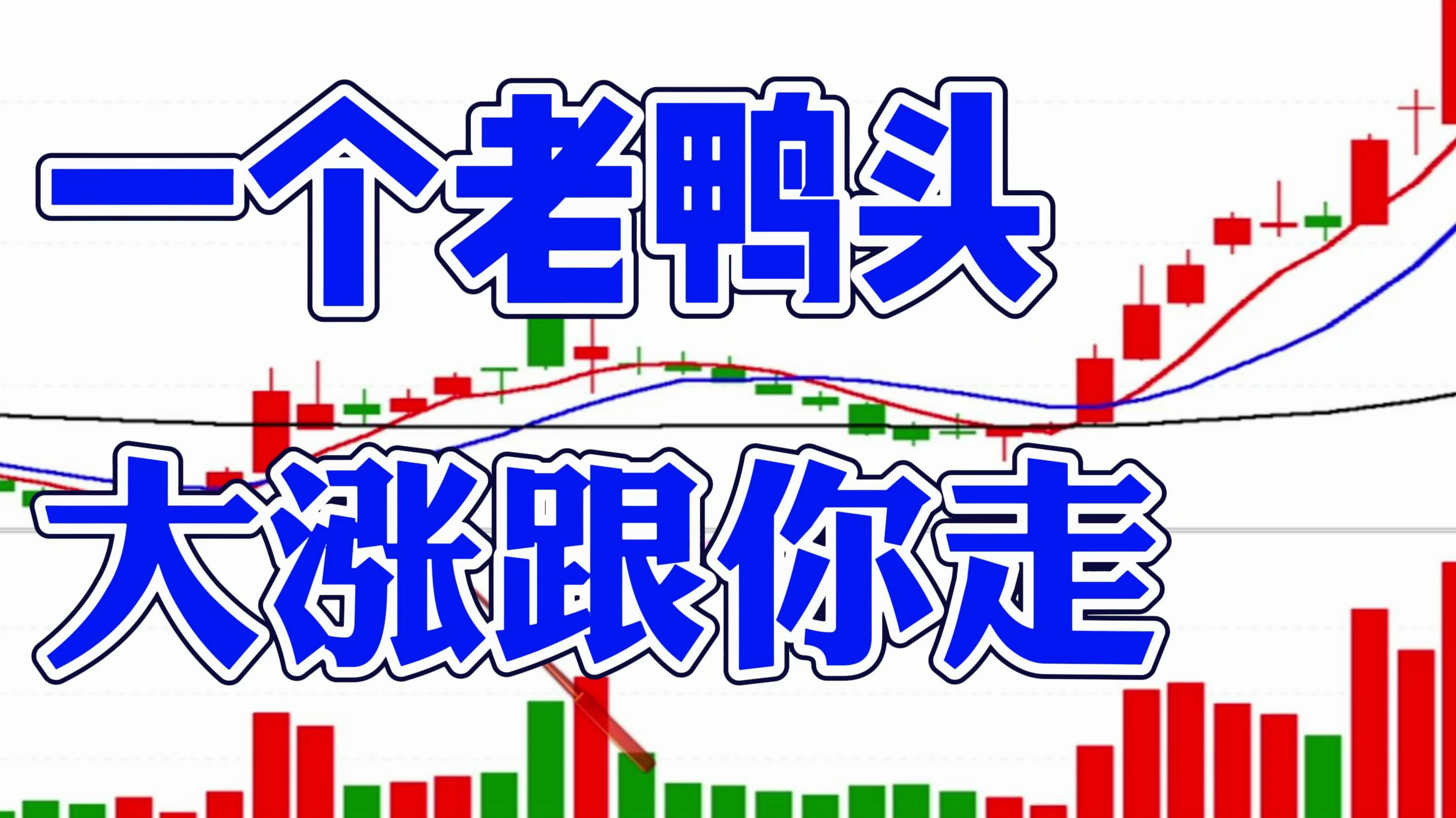 一个老鸭头,大涨跟你走,均线