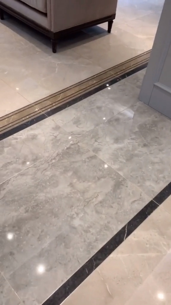 地板地砖5mm铜条收边设计