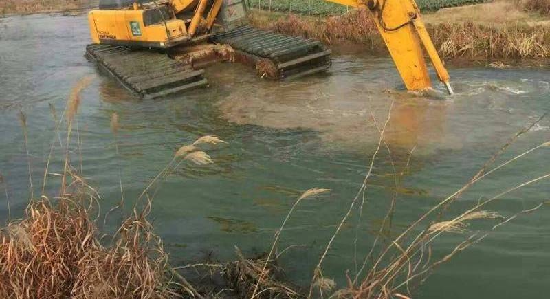 水陸挖機河道清淤