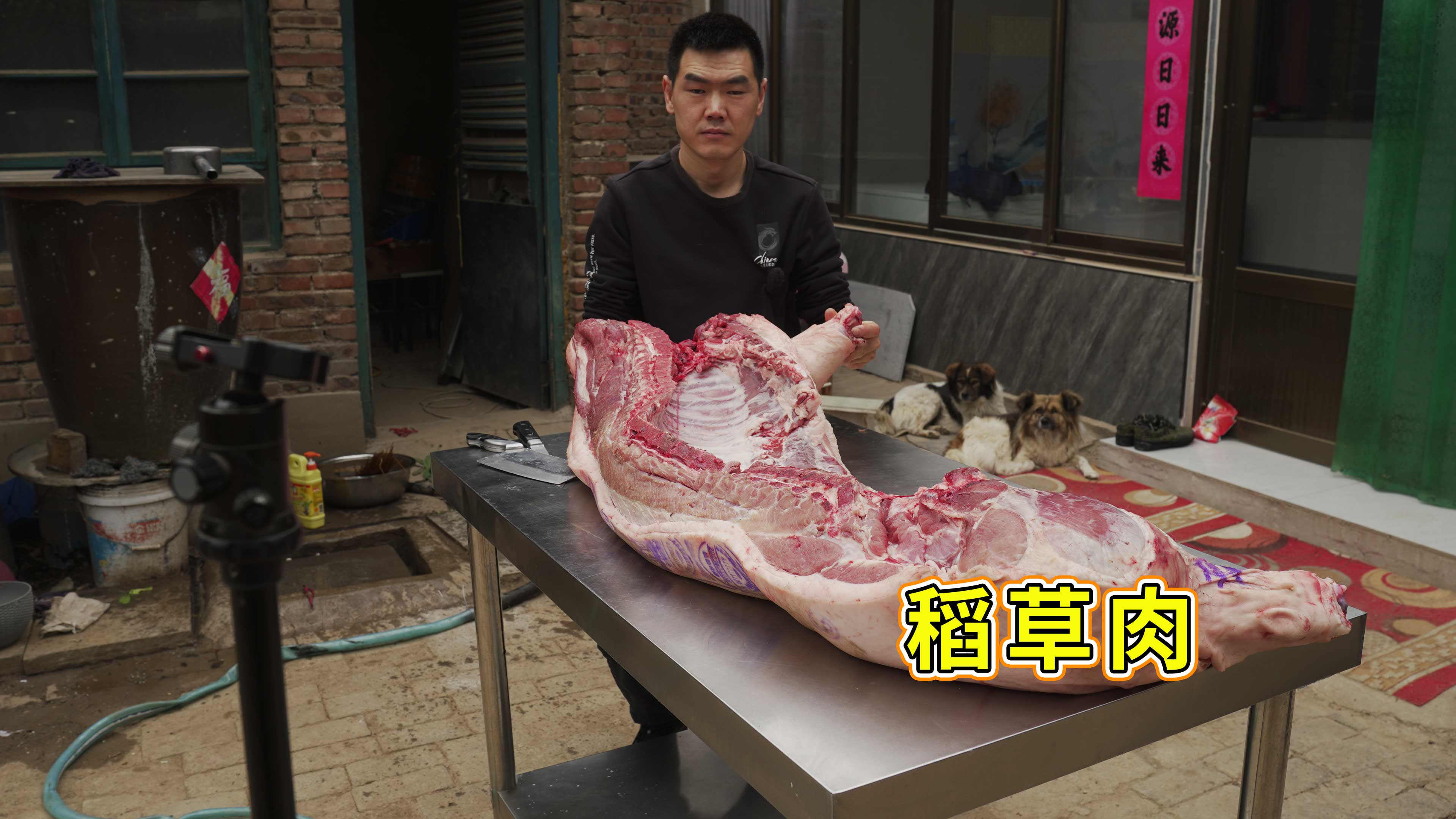 阿远买了半头猪，用五花做一道“稻香五花肉”，肥而不腻入口即化