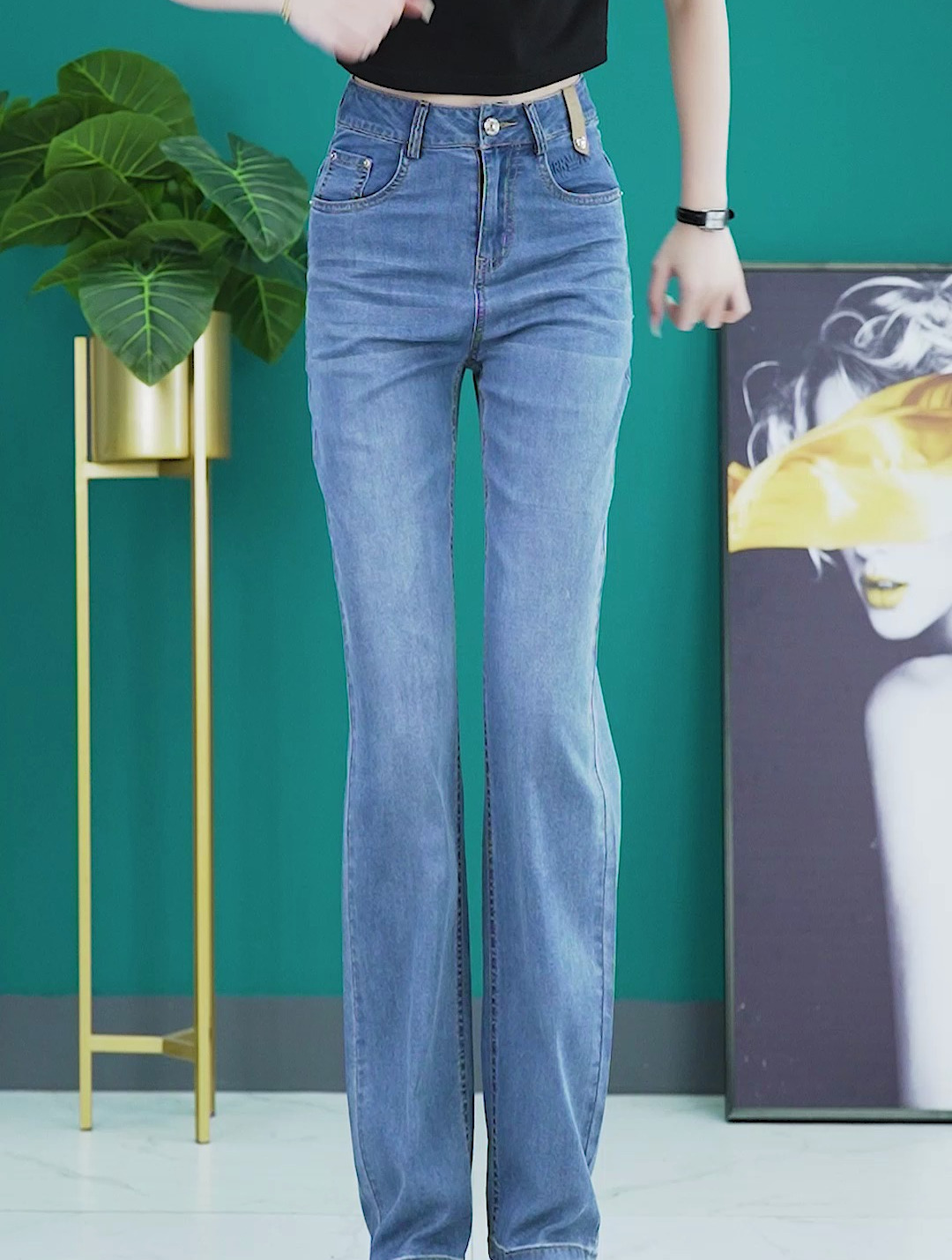 这条裤子一旦试穿,即会心动