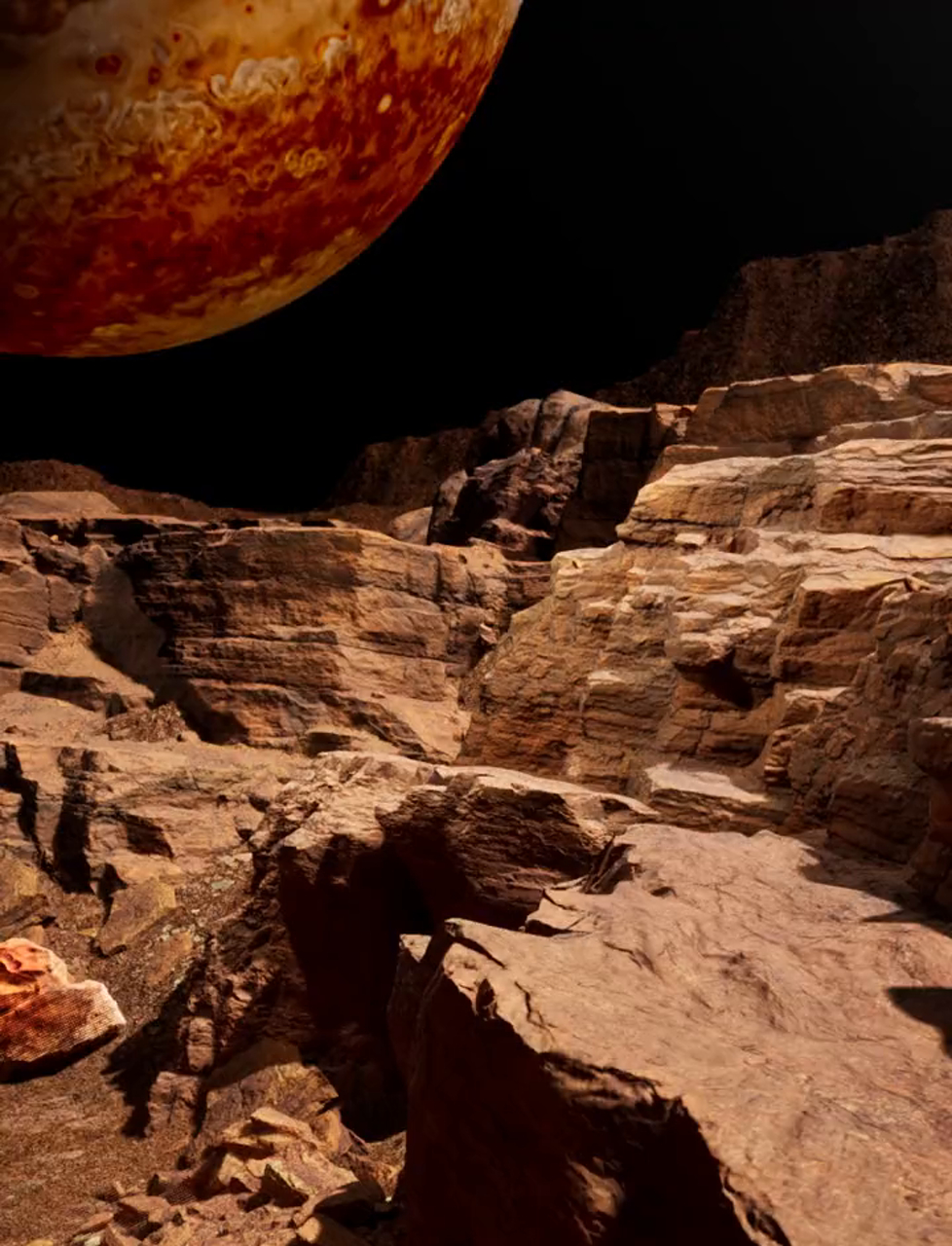 如果你在木星卫星上远眺,你会看到这震撼的一幕