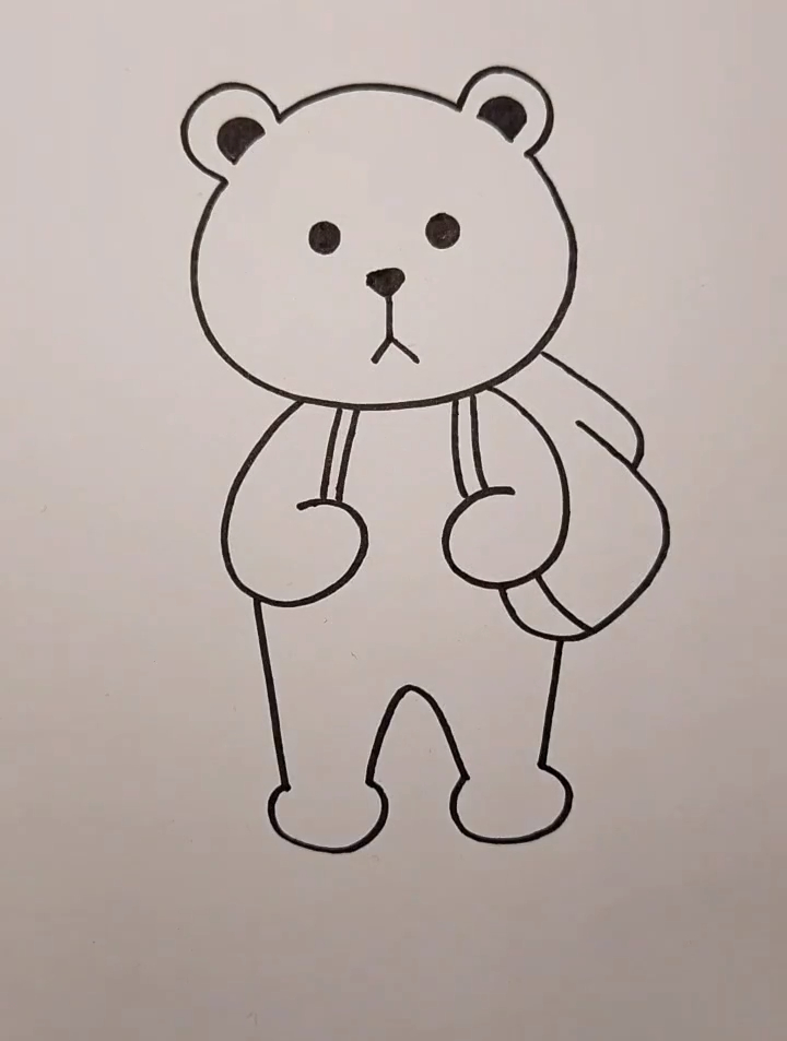 1一3岁宝宝简笔画小熊图片