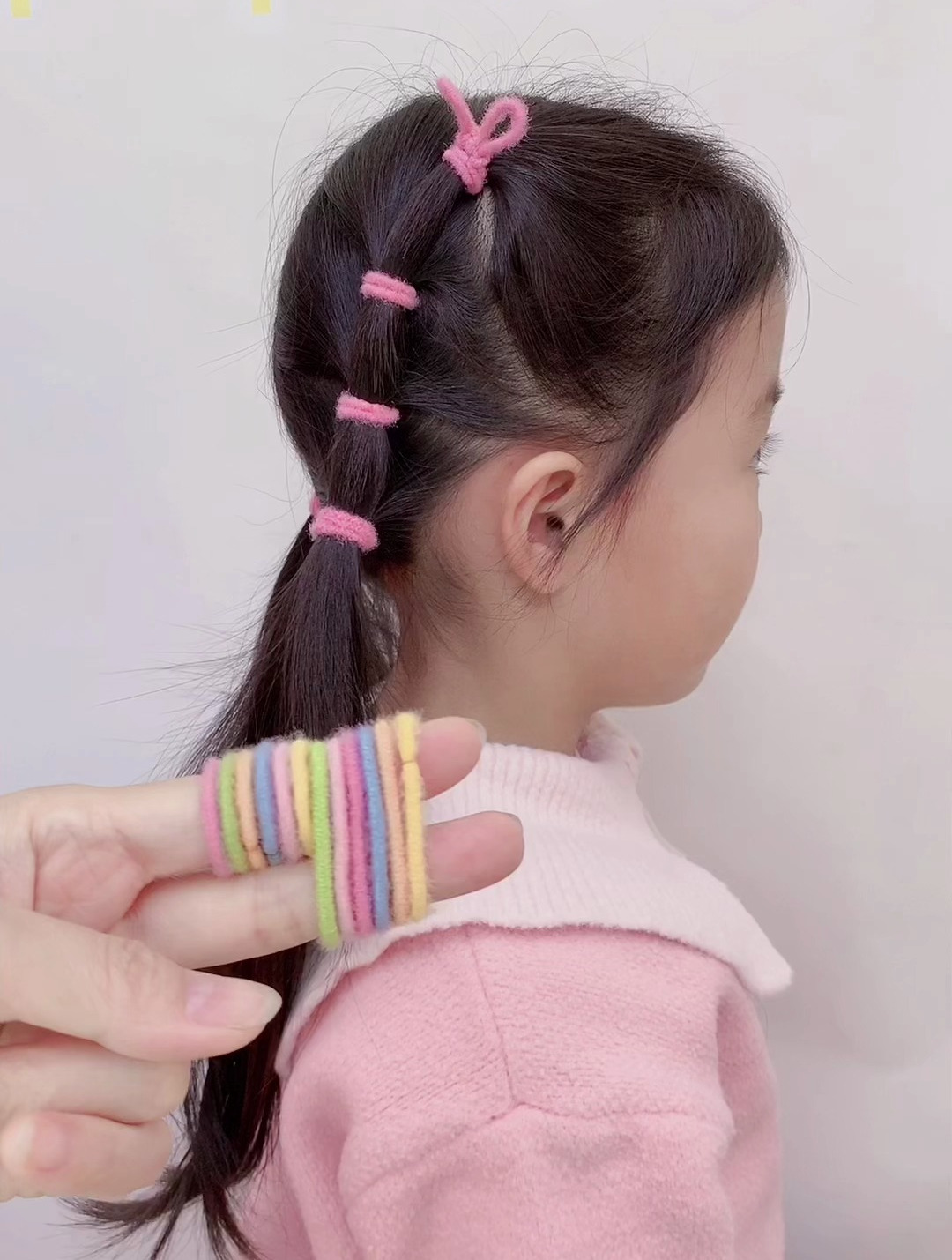 家里有小公主的一定要试试这款简单兔耳朵发型简单可爱