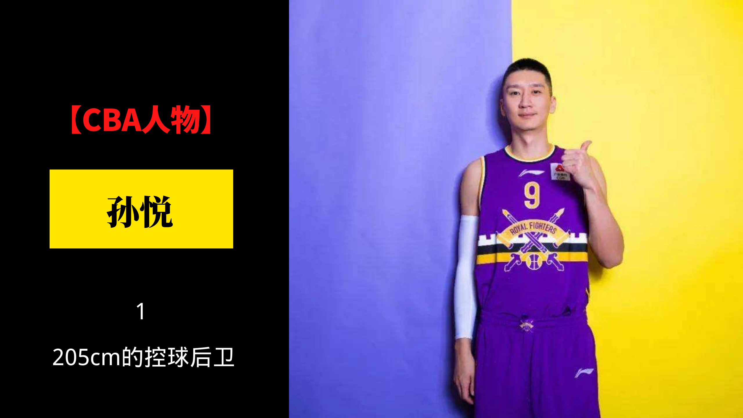 《CBA人物》之孙悦,205cm的控球后卫,14岁从沧州加入北京奥神