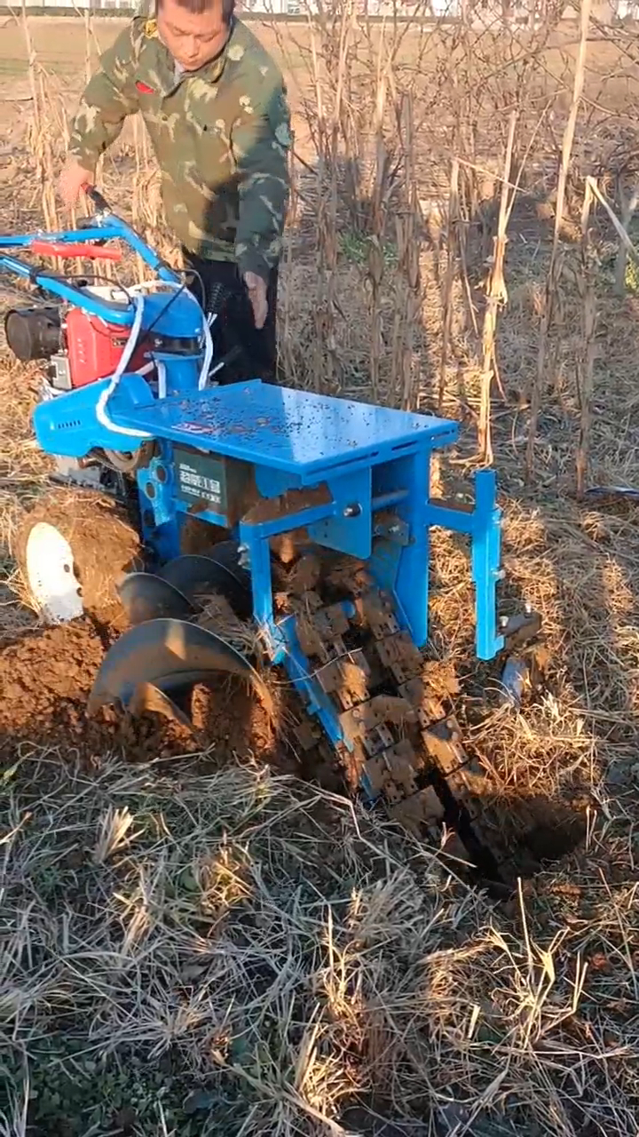 双链条开沟机 开槽机