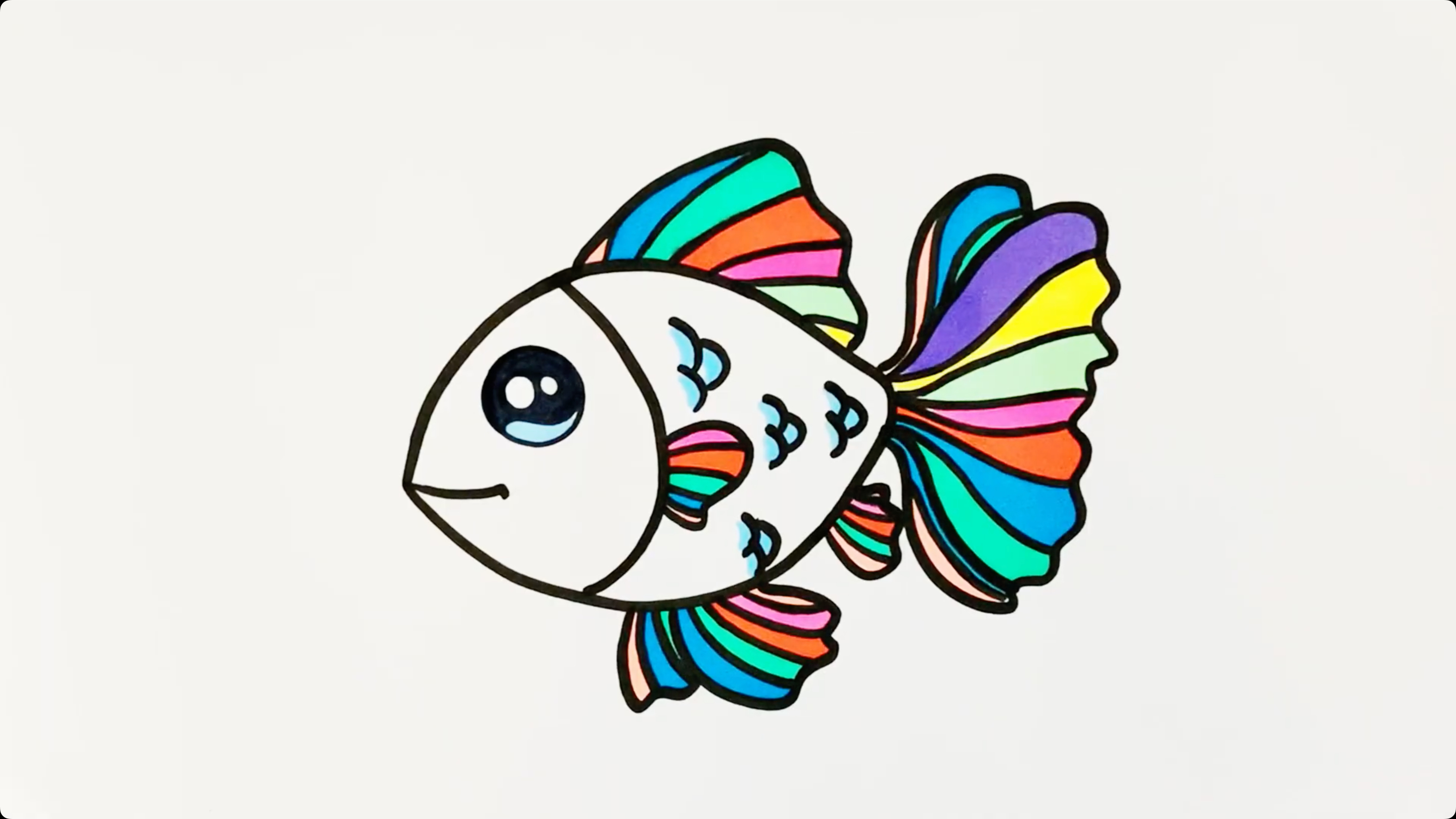 看漫画|学画可爱的鱼