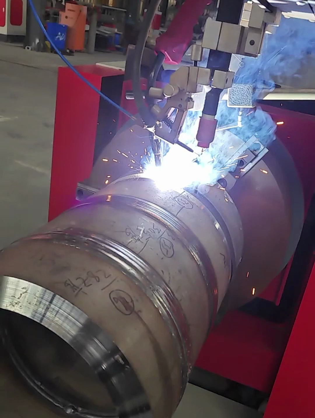 管道自动焊机焊接厚壁型管道,多种焊接方式不锈钢