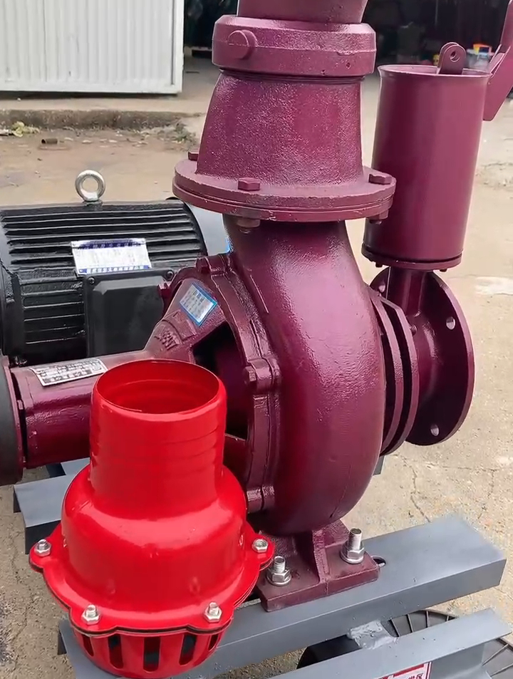 4寸压井离心泵流量220吨排涝污水泵-度小视