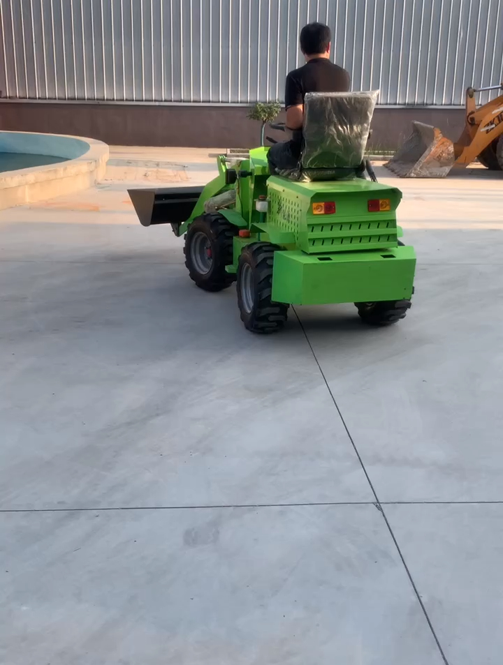 电动小铲车 06型新能源小型铲车四驱大马力装载机-度小视