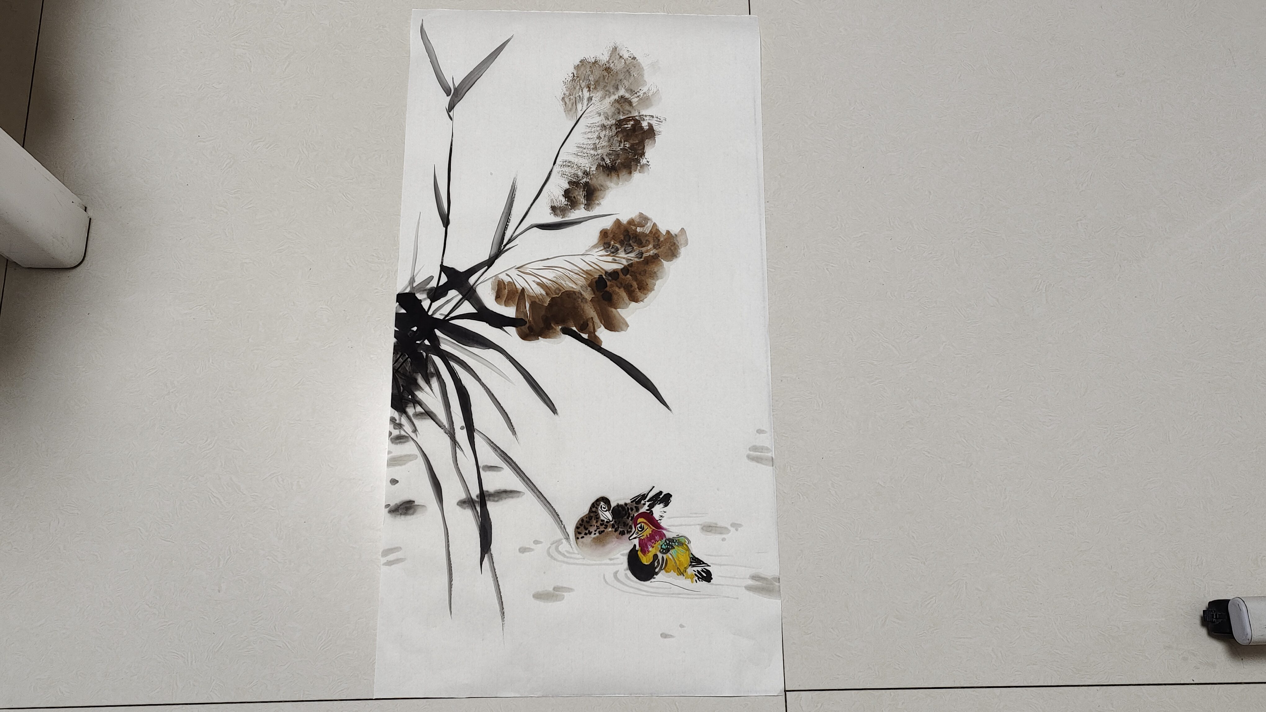 怎样才能画出更有意境的鸳鸯与芦苇国画?这几点一定要牢记
