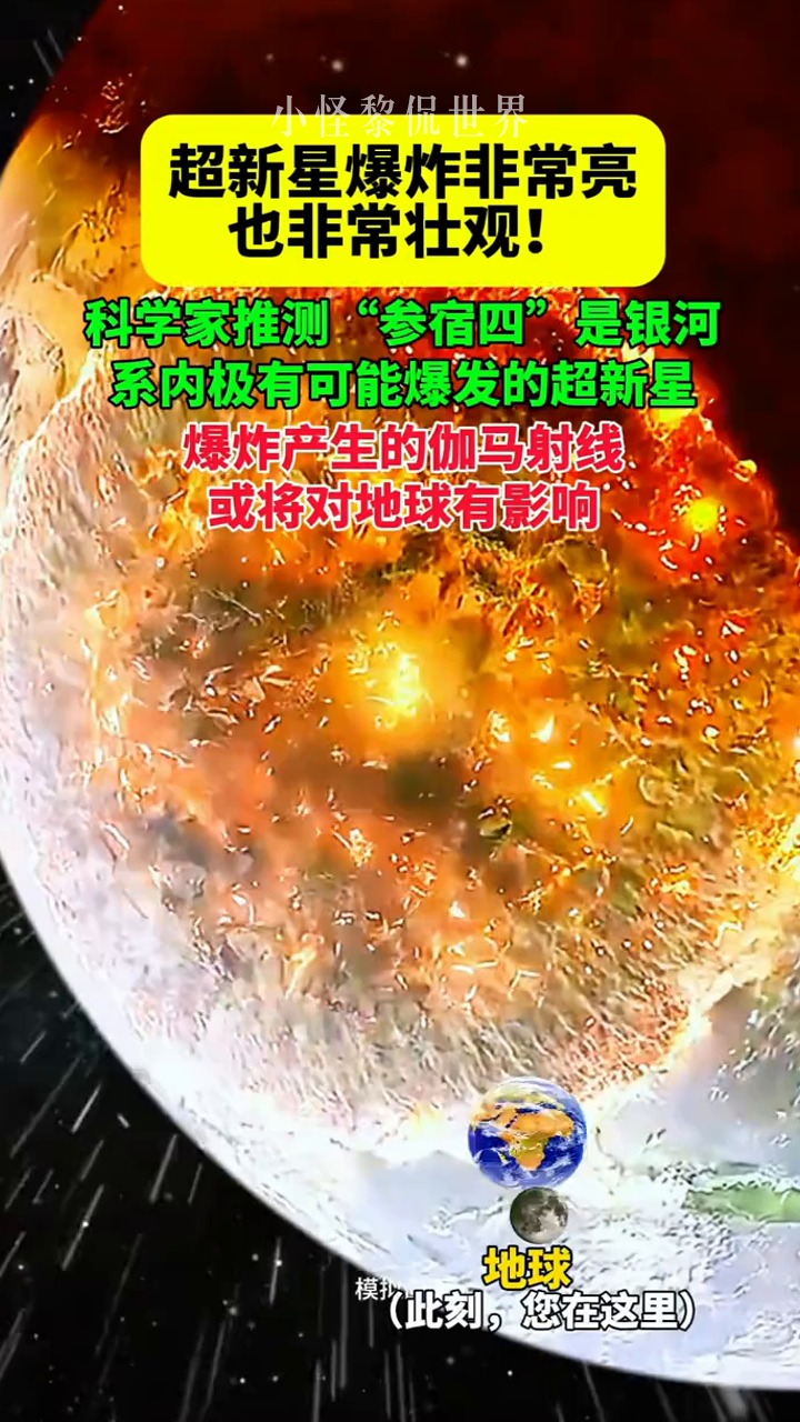 科学家推测参宿四是银河系内极有可能爆发的超新星