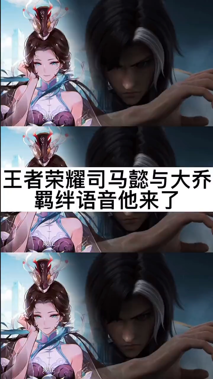 王者司马懿大乔羁绊语音,我把她教得很好,所以她一生都恨我!