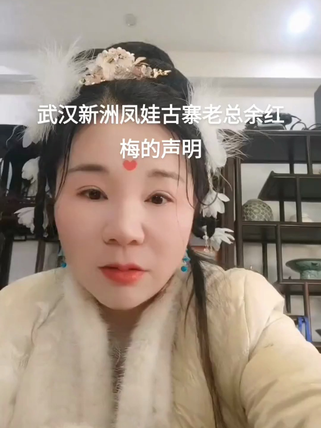 武汉新洲凤娃古寨老总余红梅的声明