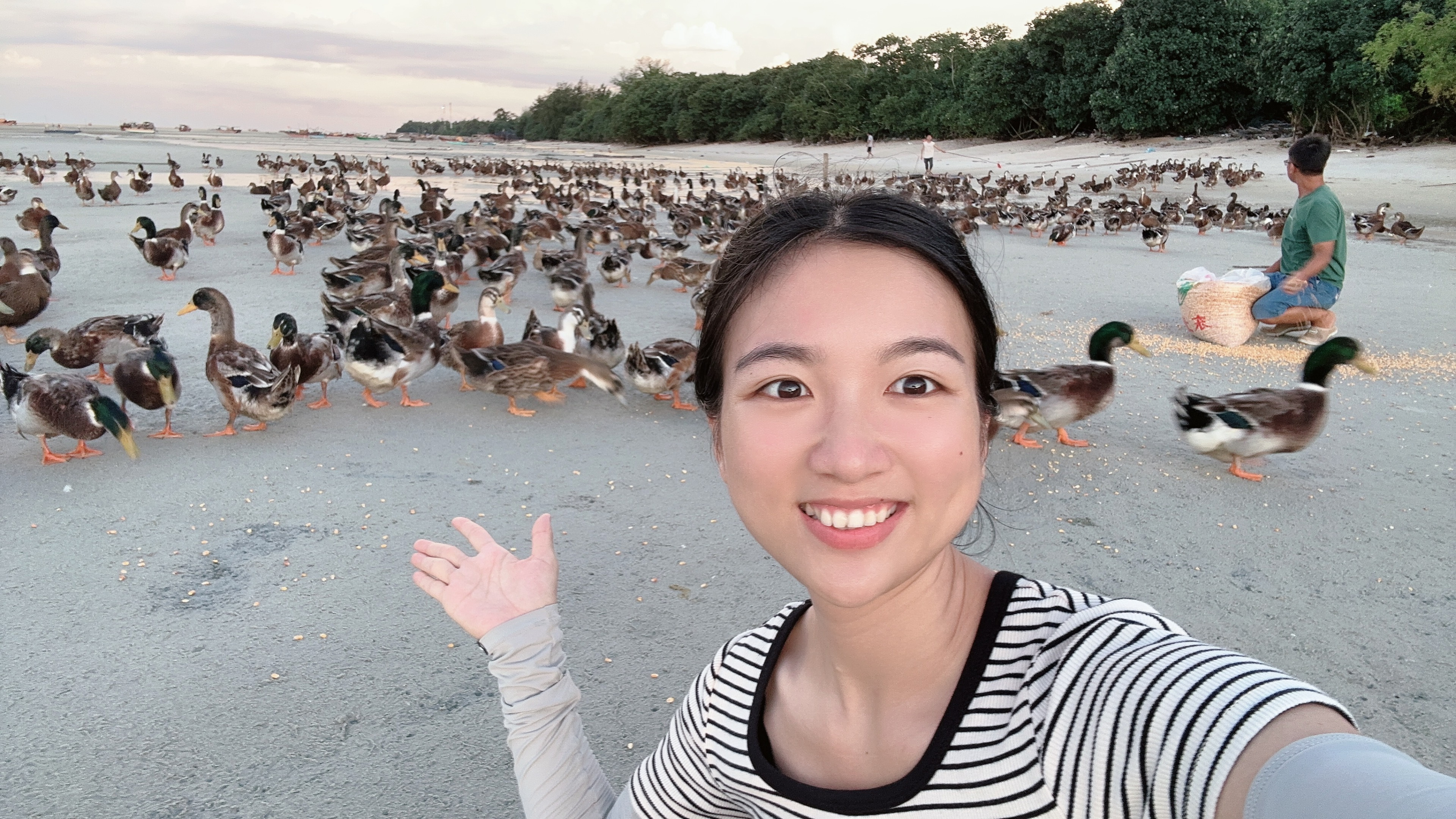 阿旺和大哥的海鸭真受欢迎，老顾客霸气预定100只，媳妇笑开了花