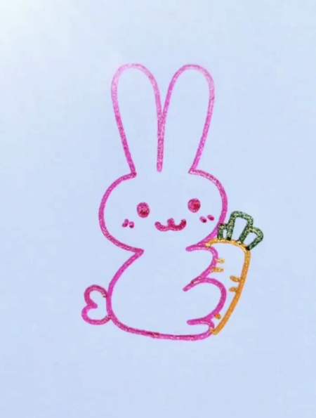 创意简笔画,用数字3画小白兔,数数一共用了几个3?-度小视