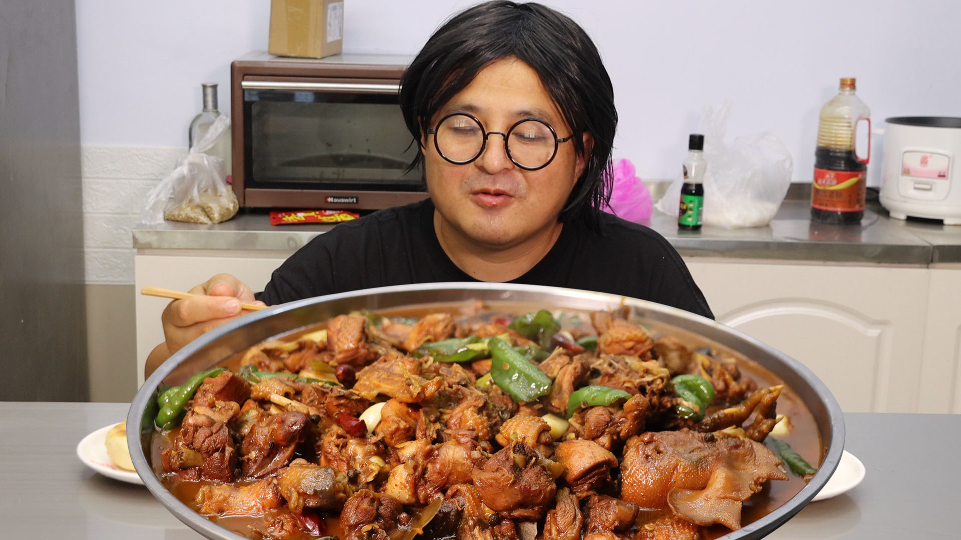 88元买一只大公鸡,做个正宗“山东炒鸡”,再配几个大烧饼,过瘾