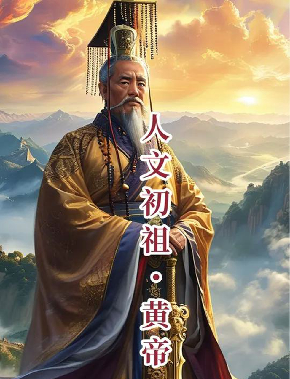 华夏老祖宗黄帝,咱们民族的开山鼻祖他把华夏部落拧成一股绳,种庄稼