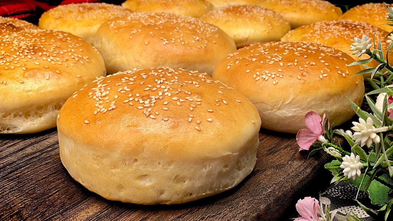 自制汉堡面包！如果你家孩子喜欢吃汉堡，来试试这个自制汉堡面包