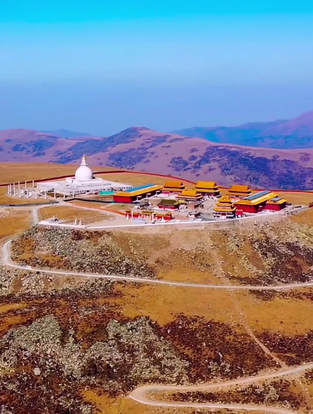大贵州大山风景好五台山中台演教寺舍