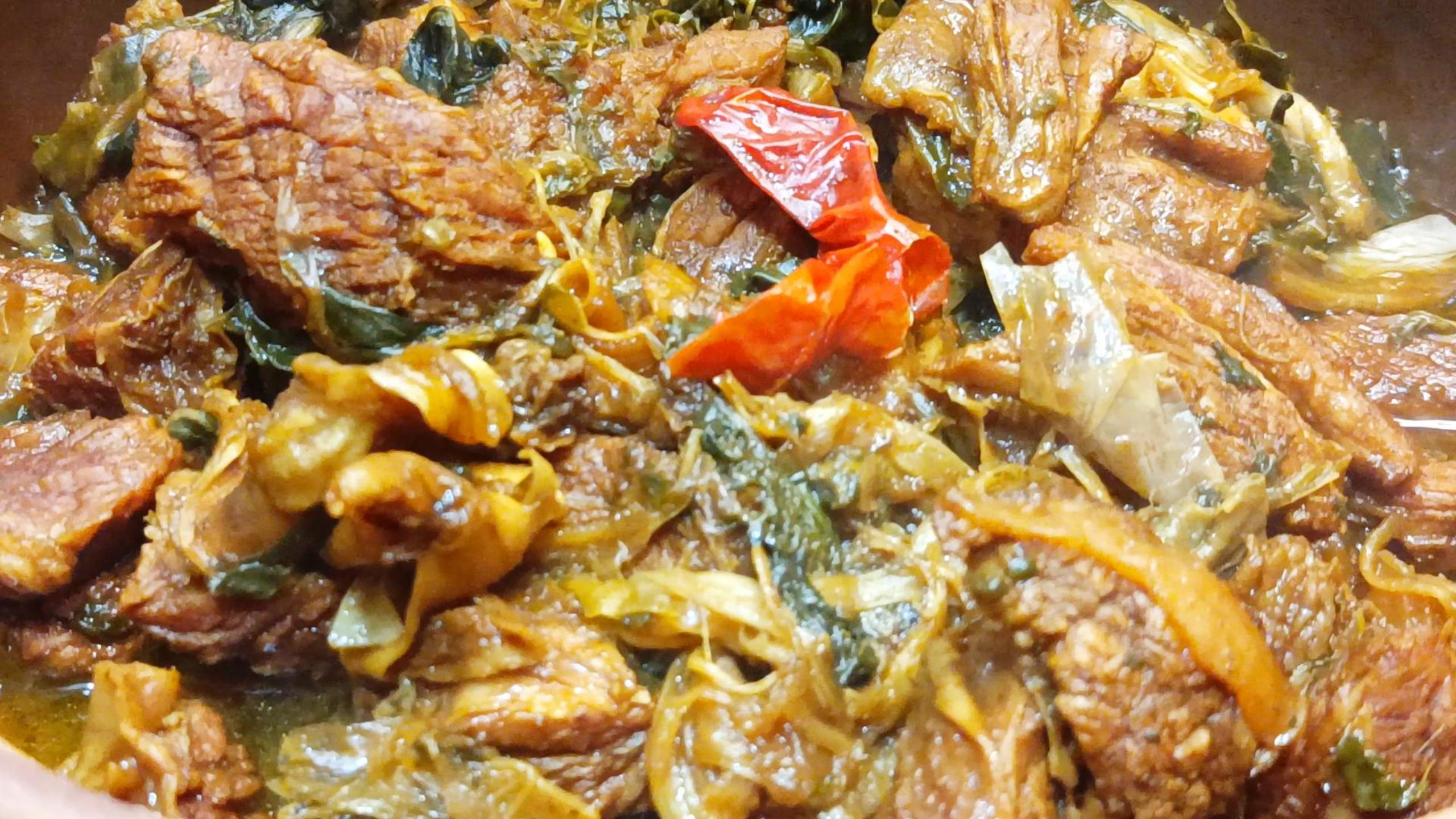 比梅菜扣肉 还好吃的梅干菜烧牛腩,做法简单,香而不腻