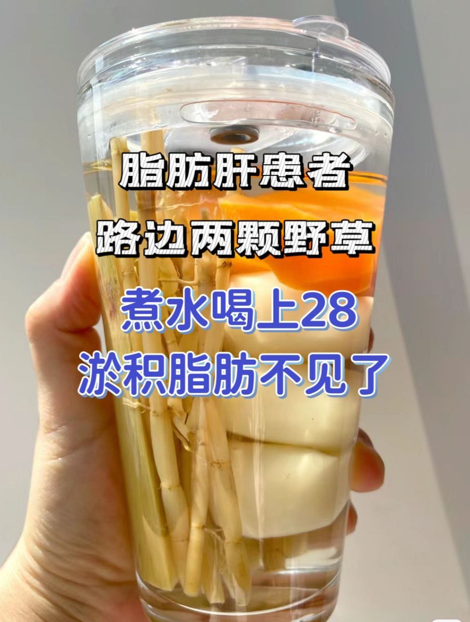 脂肪肝患者,路边两棵野草,煮水喝,清淤化脂