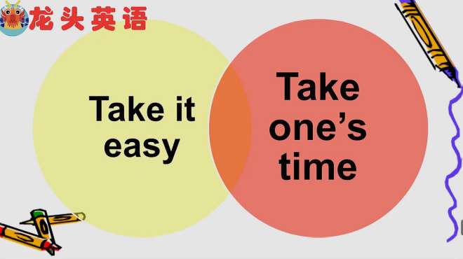 [图]take your time和take it easy该怎样区分？这点得知道