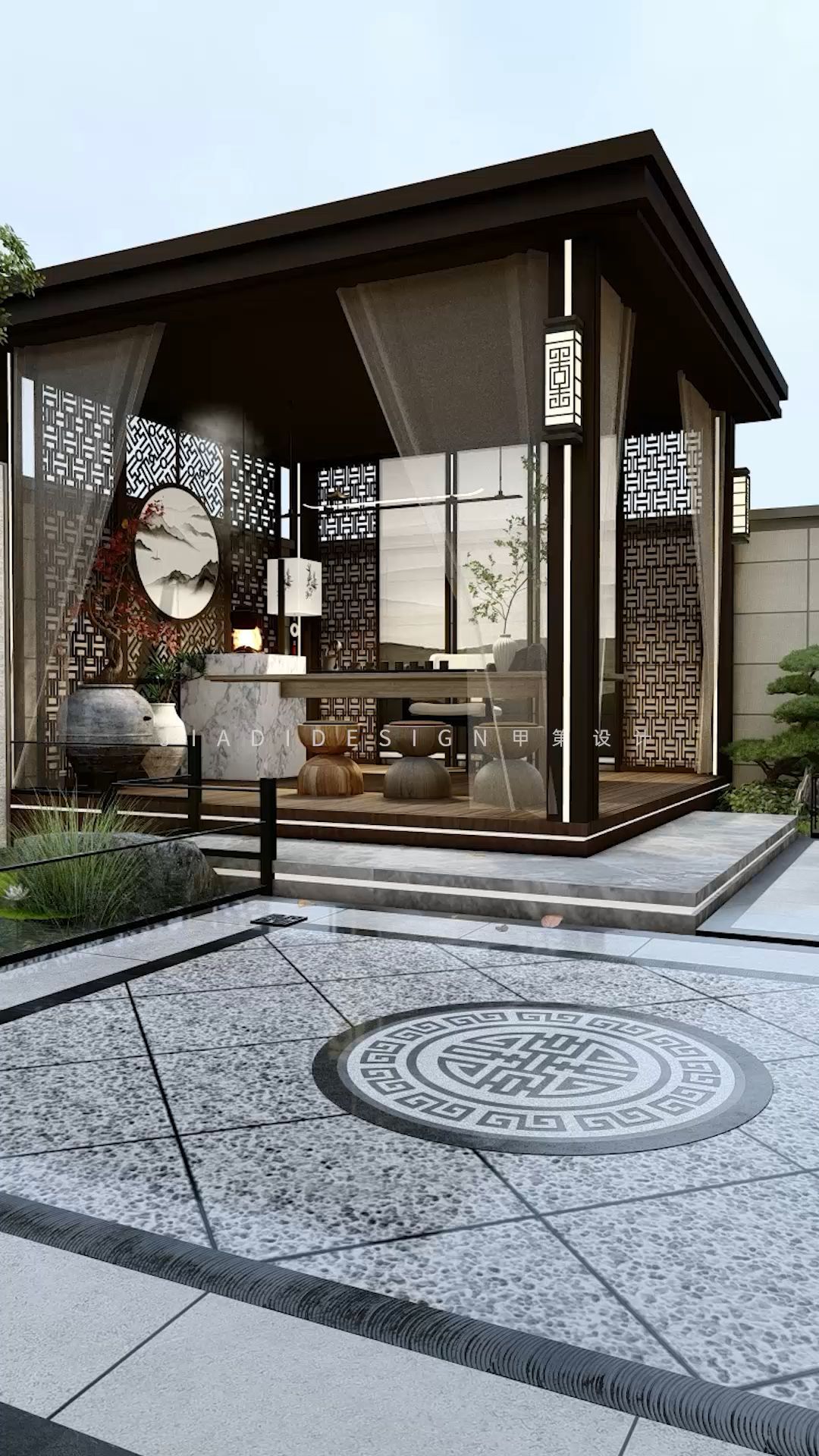 台州50平新中式风格庭院——是你喜欢的吗?-度小视