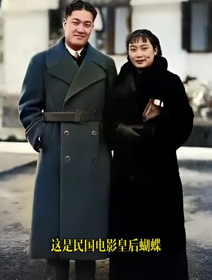 蝴蝶与丈夫潘有声的一张旧照,蝴蝶两次嫁给他夫妻缘分浅薄!