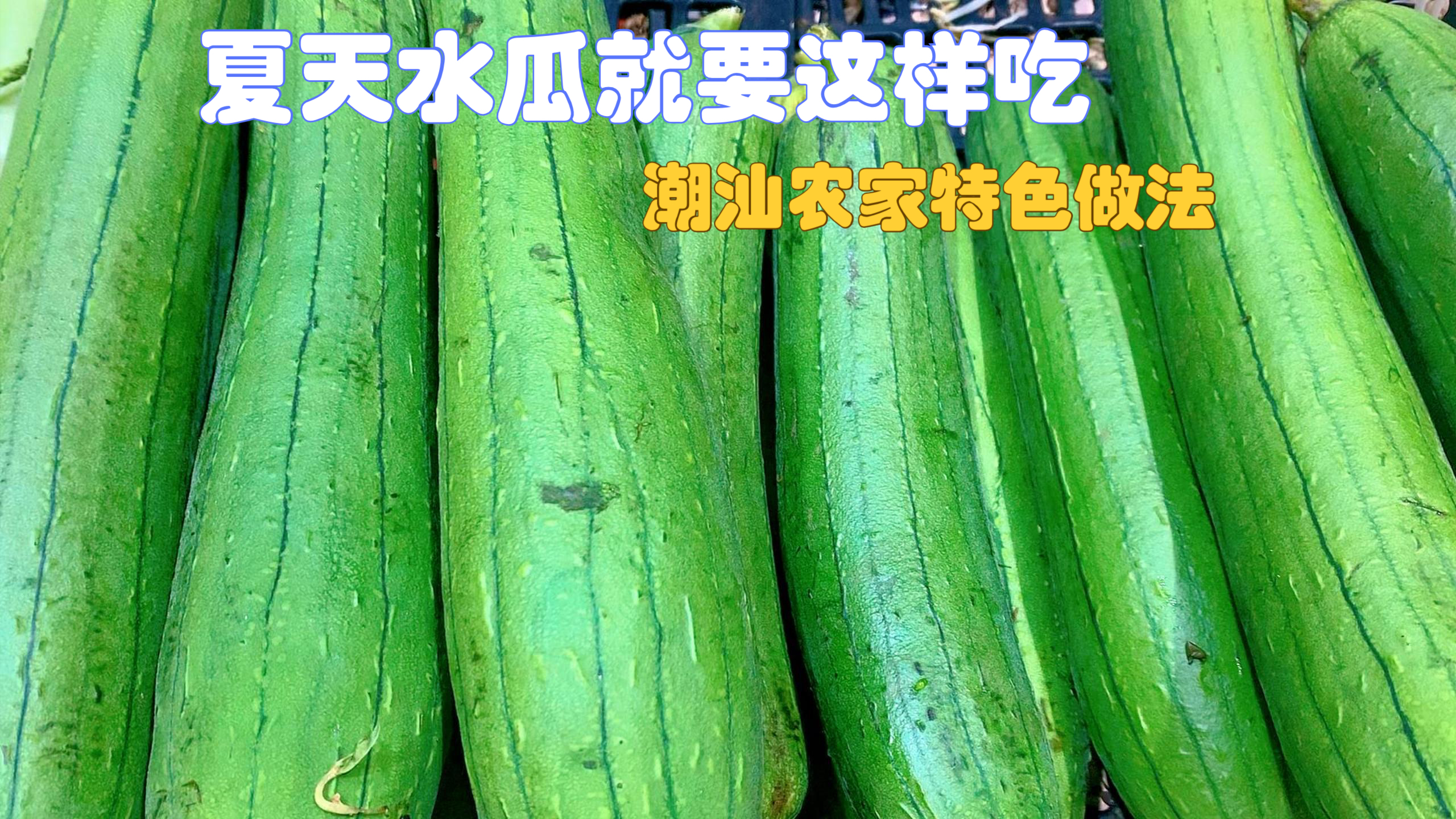 夏天水瓜就要这样吃,教你潮汕农家特色做法,香脆清甜开胃下饭