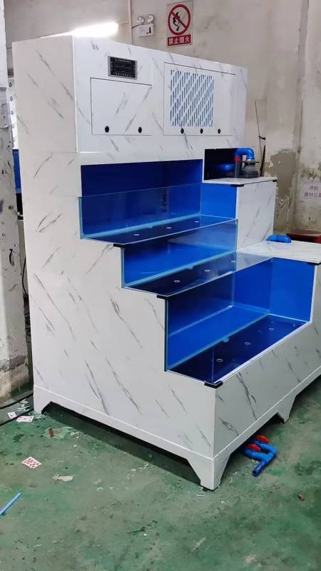 商用海鲜池定做,顶置制冷机组!-度小视