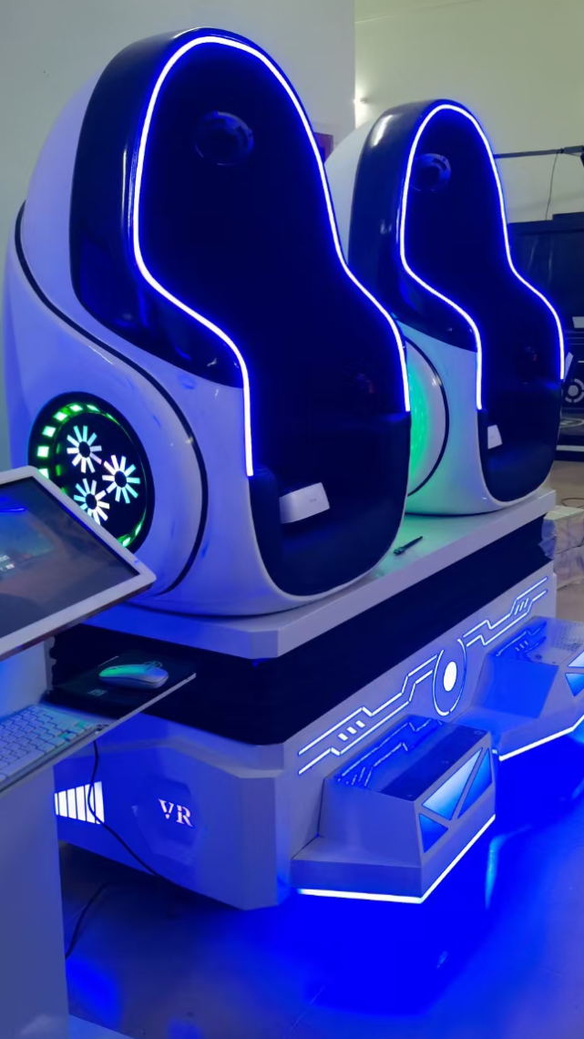 vr大型游乐体感设备9dvr双人蛋椅vr过山车vr动感影院-度小视