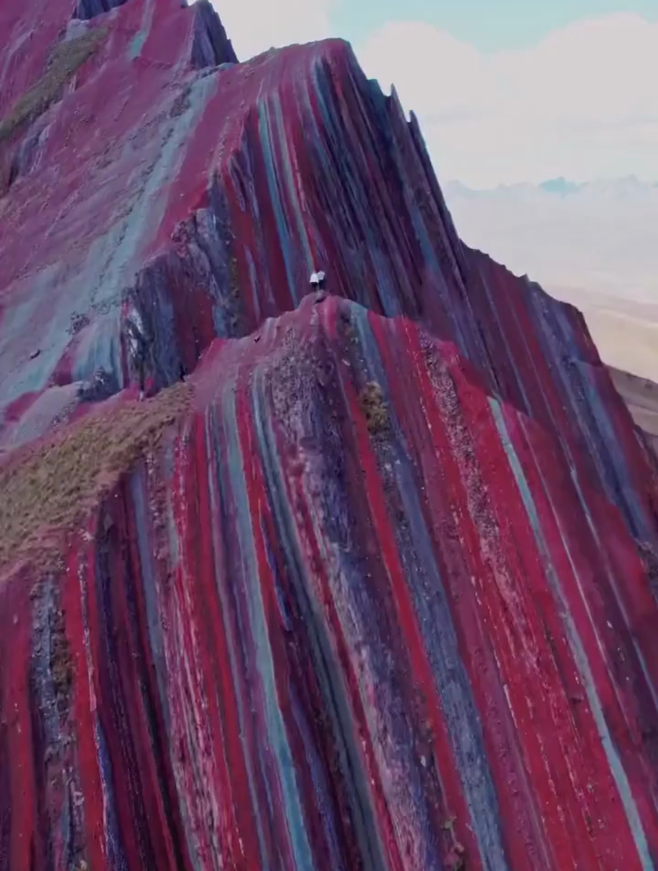 秘鲁彩虹山非常奇幻的丹霞地貌