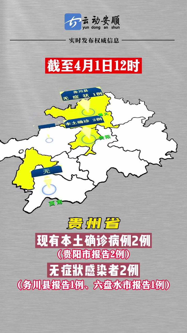 截至4月1日12时,贵州新冠肺炎疫情图 疫情早点结束