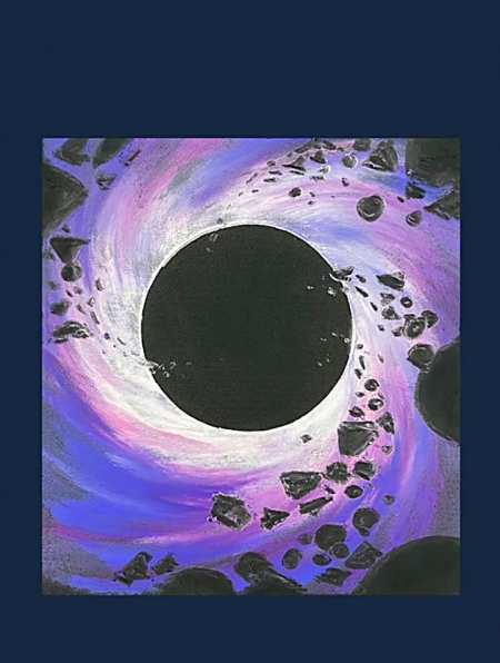 一画教学i画画的佳航教学:油画棒画宇宙之"黑洞",你学会了吗-度小视