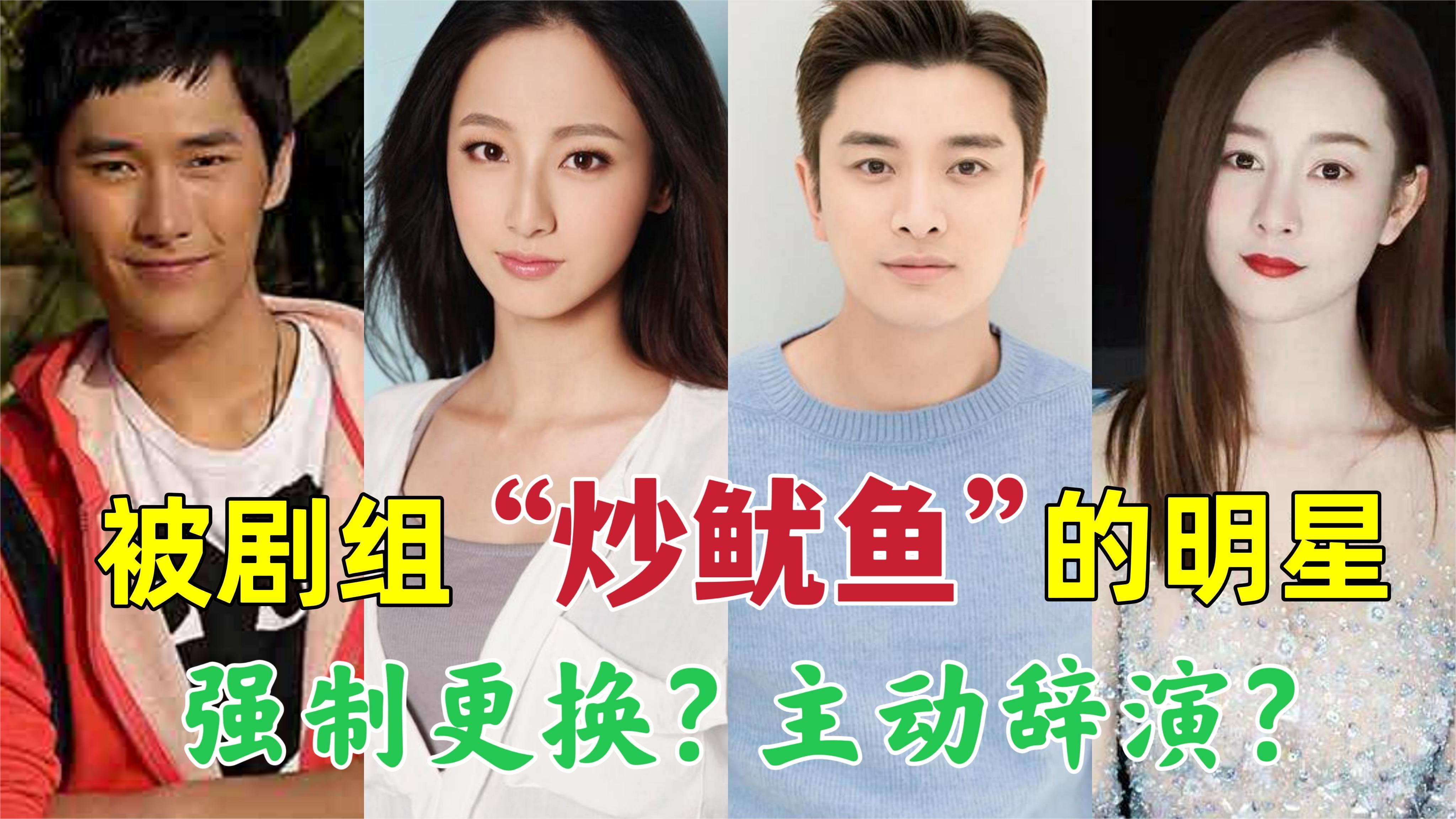 10位戏未拍完被炒鱿鱼的明星,刘孜因无法胜任辞演,杨紫可惜了