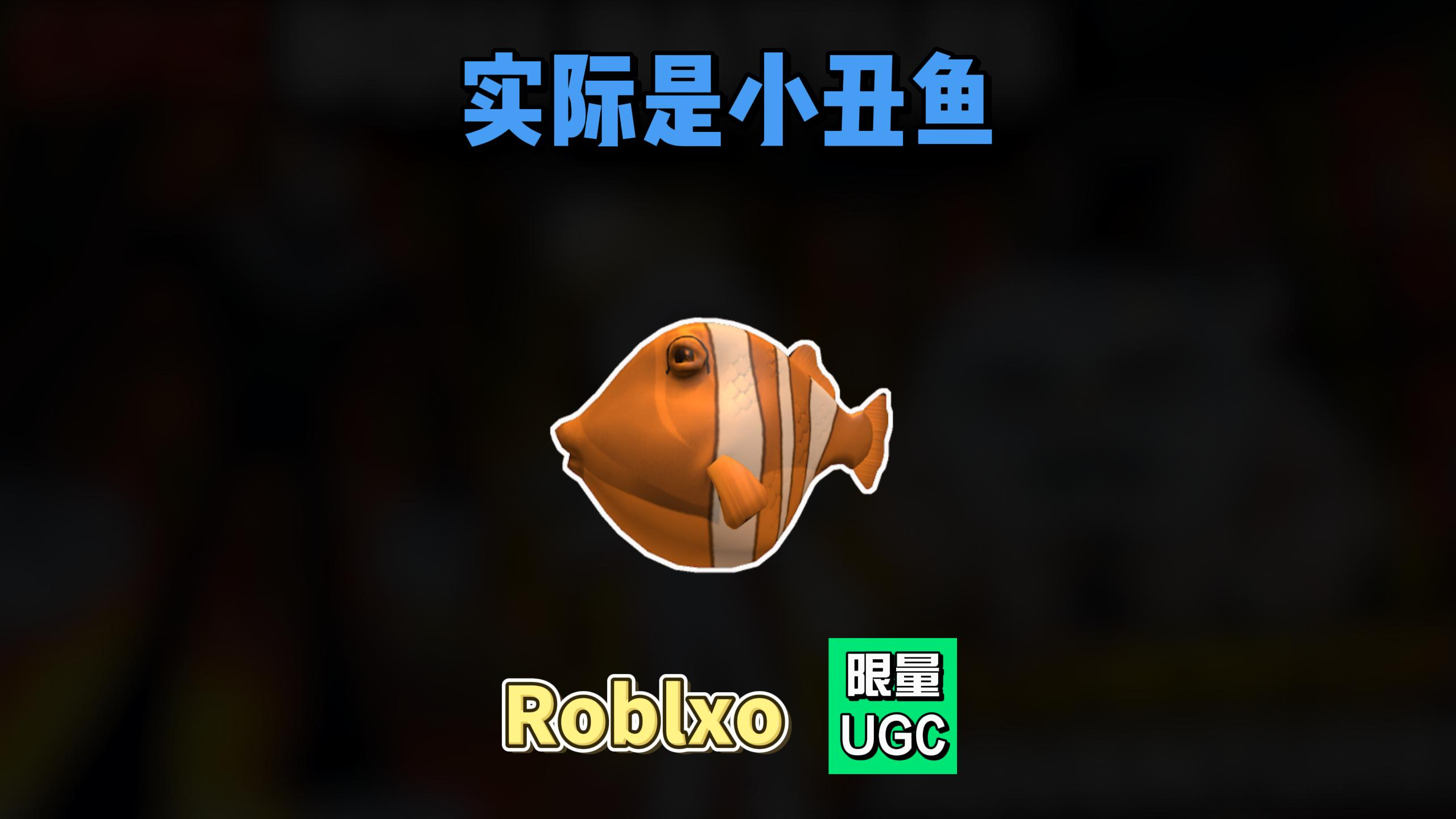 「Roblox」“实际上是一条小丑鱼”帽子介绍(限量UGC)
